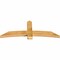 Ekena Millwork Bellingham Rough Sawn Timber Gable Bracket, Western Red Cedar, 72"W x 27"H x 4"D x 6"F, 9/12 Pitch GBW072X27X0406BEL00RWR - alternate 3